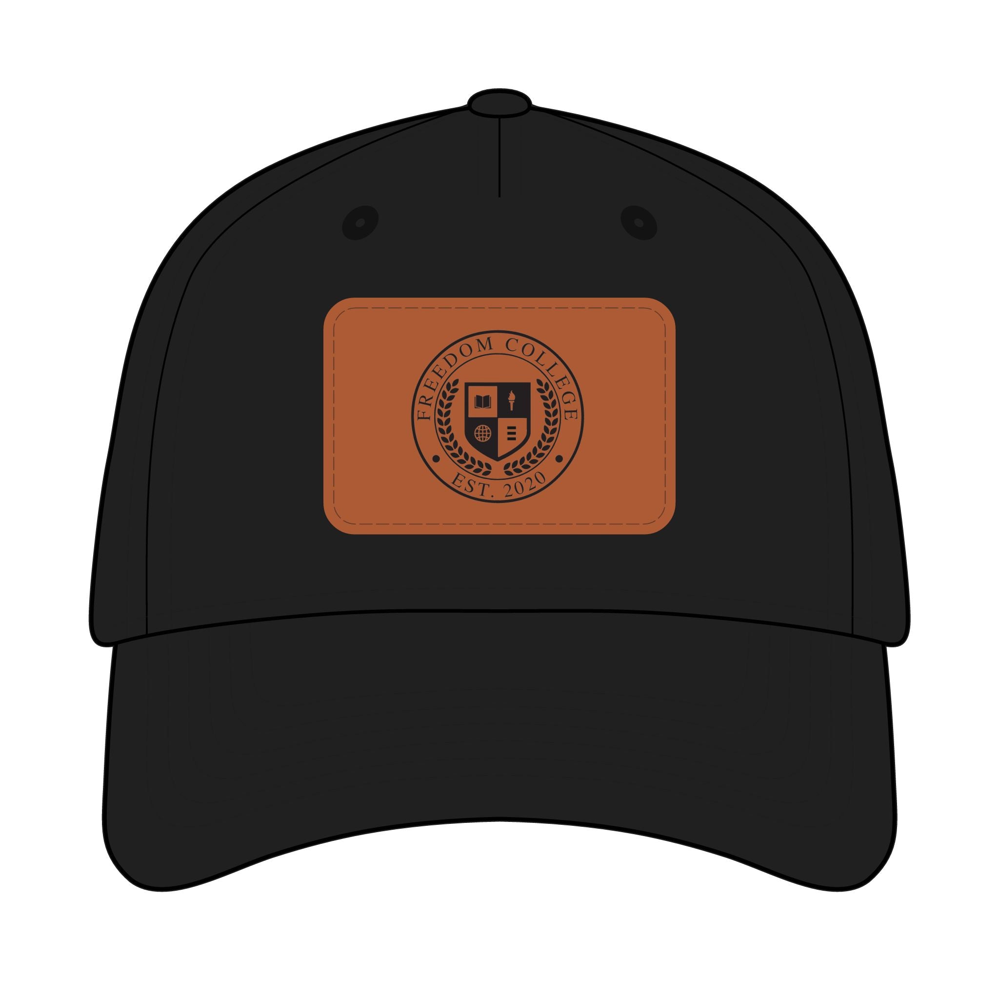 Freedom College Baseball Cap with Leather Patch