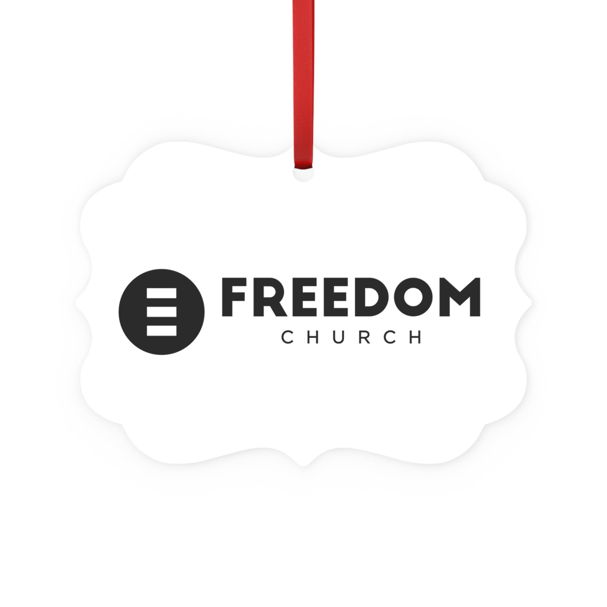 Freedom Church Metal Plaque Ornament