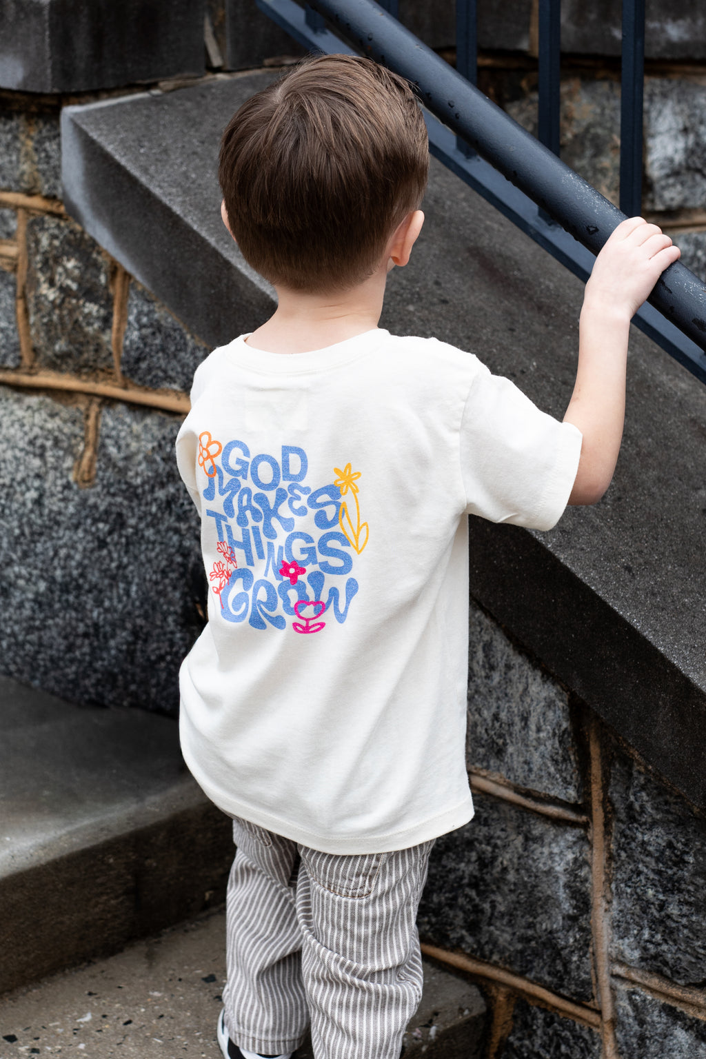 God Makes Things Grow Toddler Short Sleeve Tee