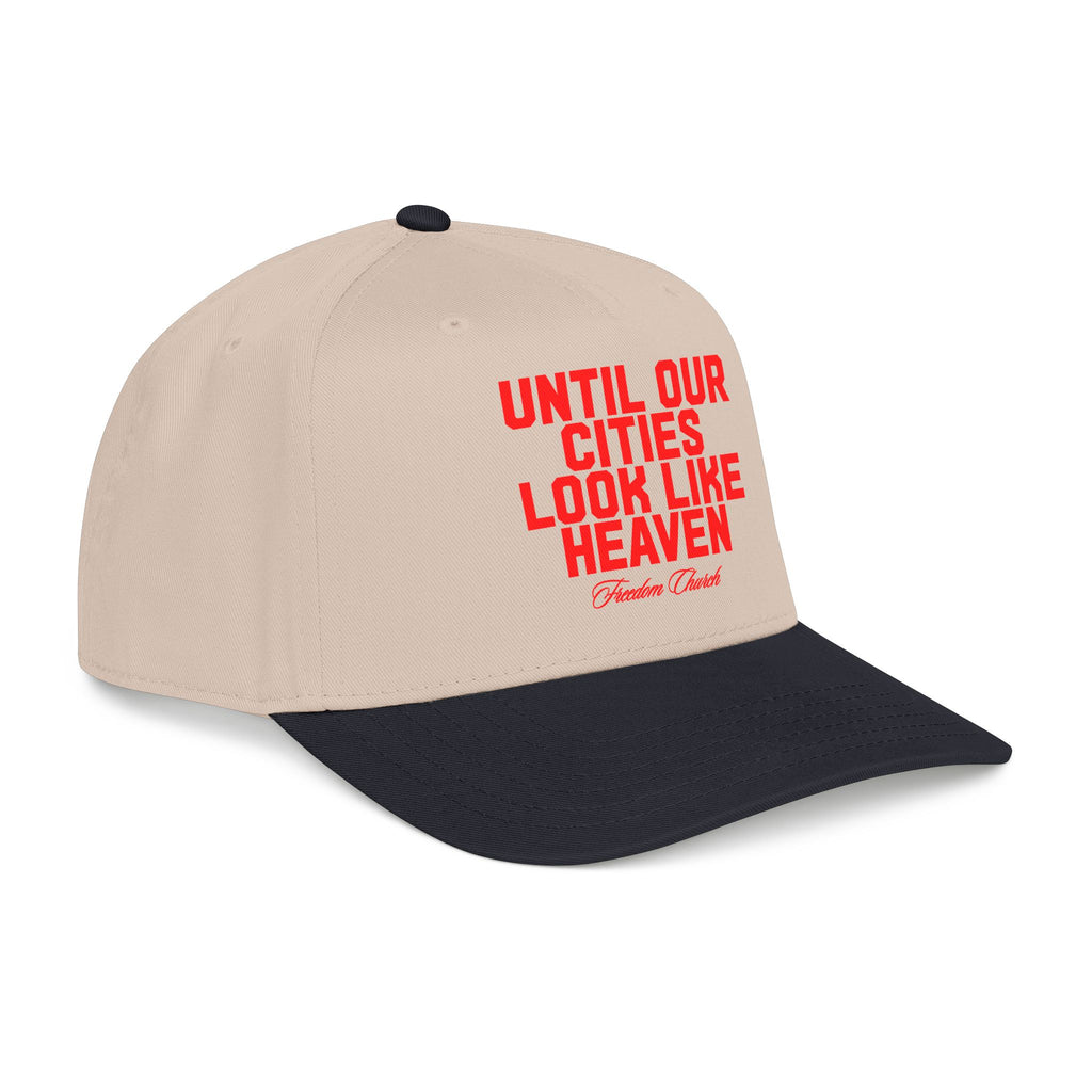 Until Our Cities Look Like Heaven Tan/Red Baseball Cap