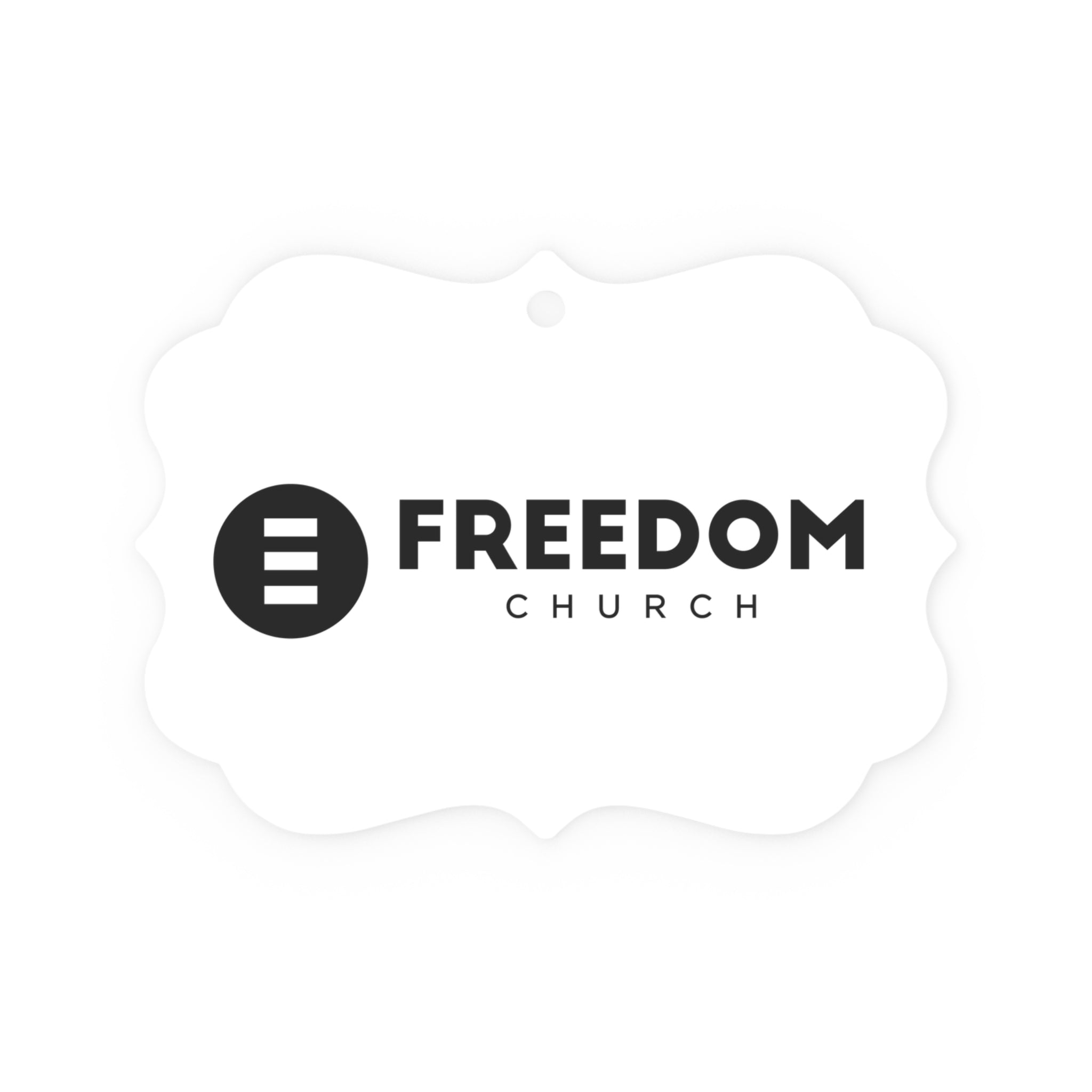 Freedom Church Metal Plaque Ornament